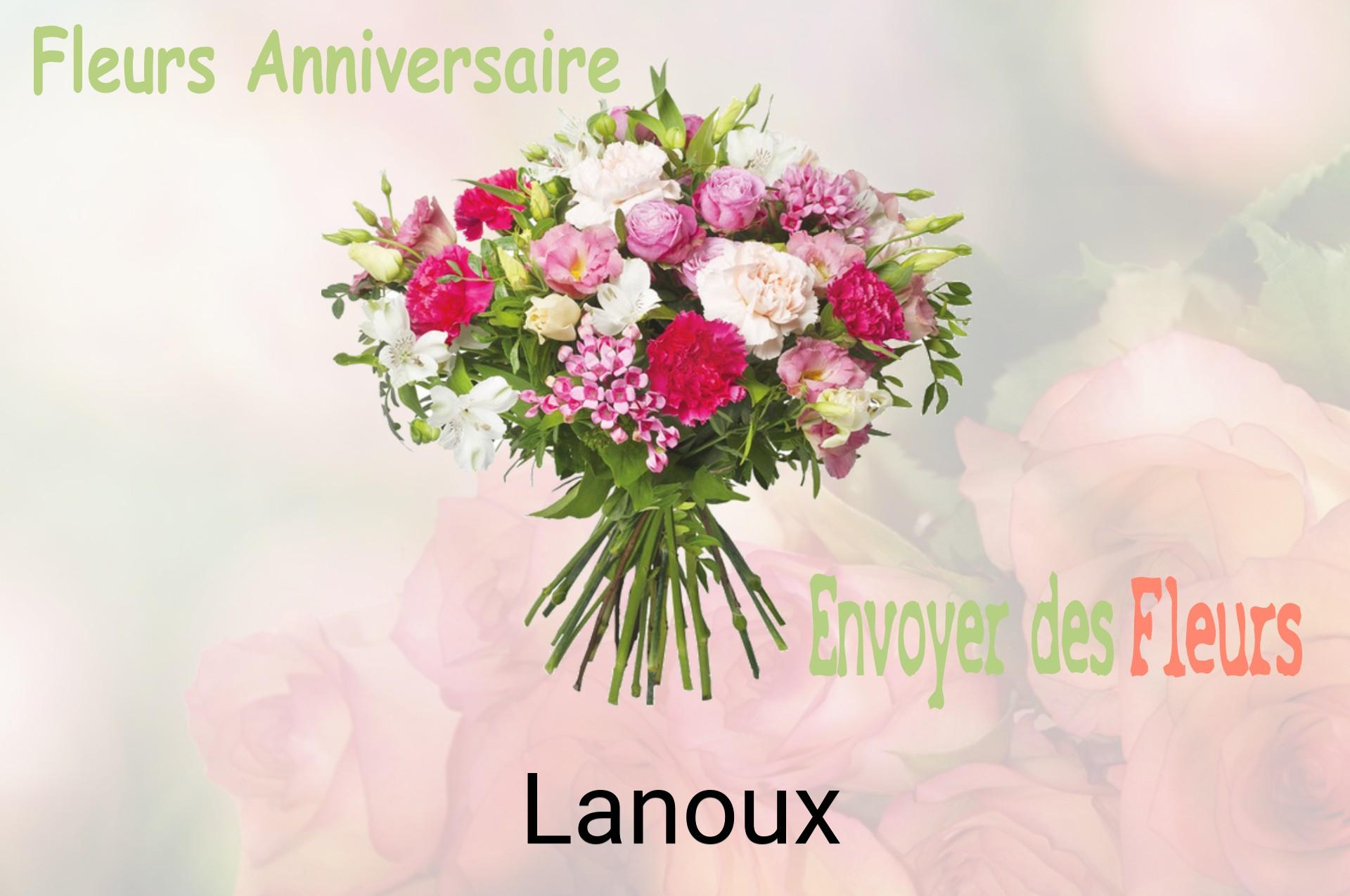 Bouquet de fleurs d’anniversaire livré à Lanoux