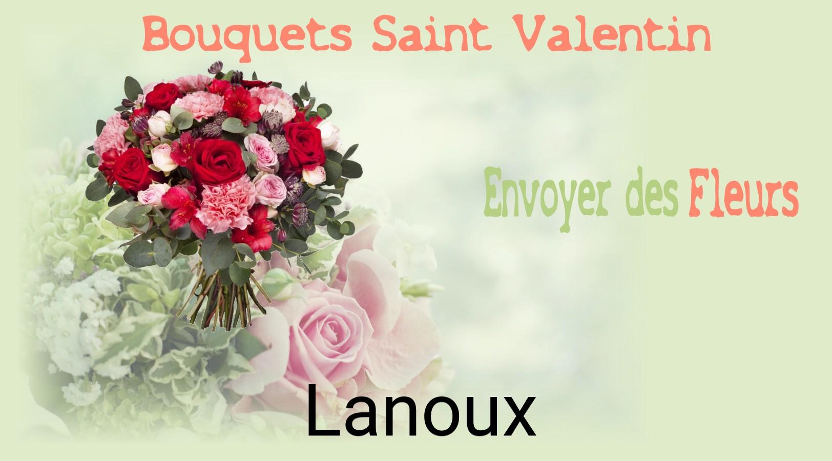 Roses de Saint-Valentin livrées à Lanoux